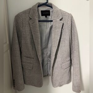Banana Republic Textured Light Gray Blazer